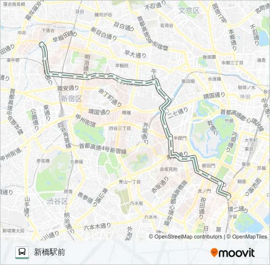 橋６３ Bus Line Map