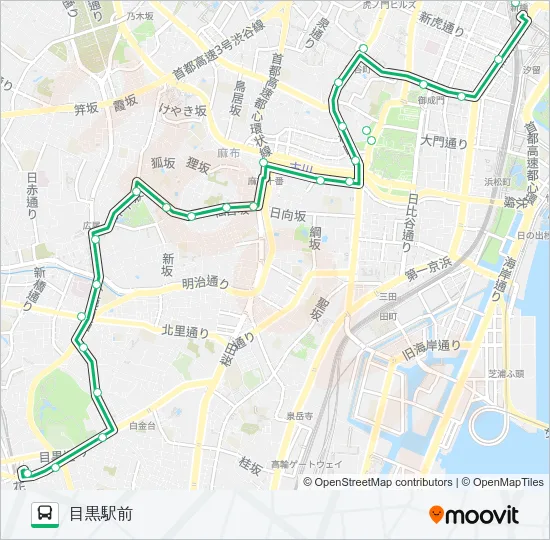 橋８６ バスの路線図