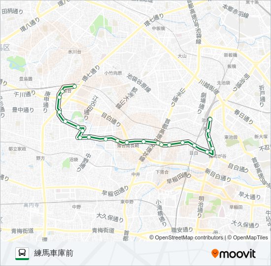 池６５ Bus Line Map