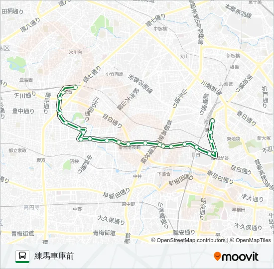 池６５ バスの路線図