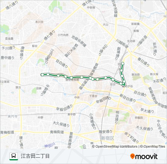 池６５ Bus Line Map