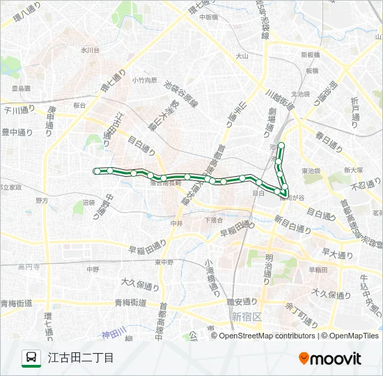 池６５ バスの路線図
