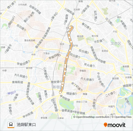 池８６ バスの路線図