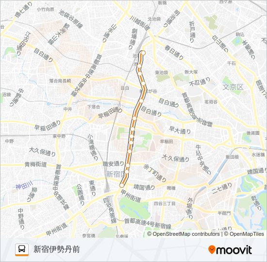 池８６ バスの路線図