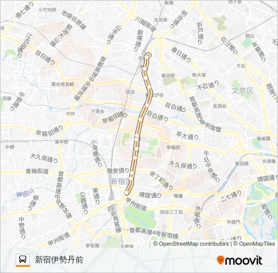 池８６ バスの路線図