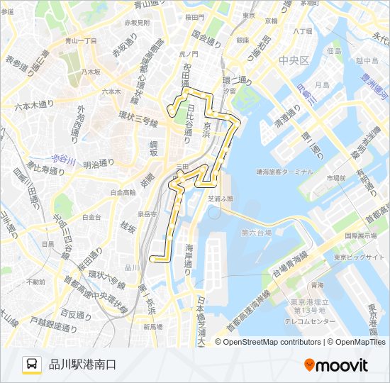 浜９５ バスの路線図