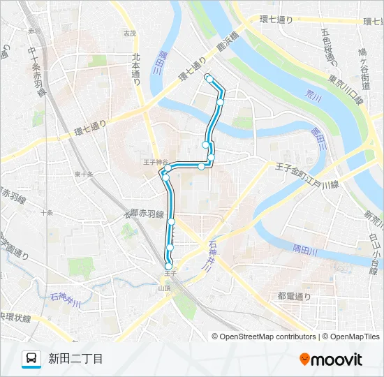 王４１ Bus Line Map