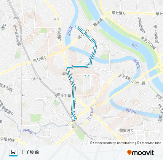 王４１ Bus Line Map