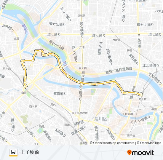 王４５ Bus Line Map