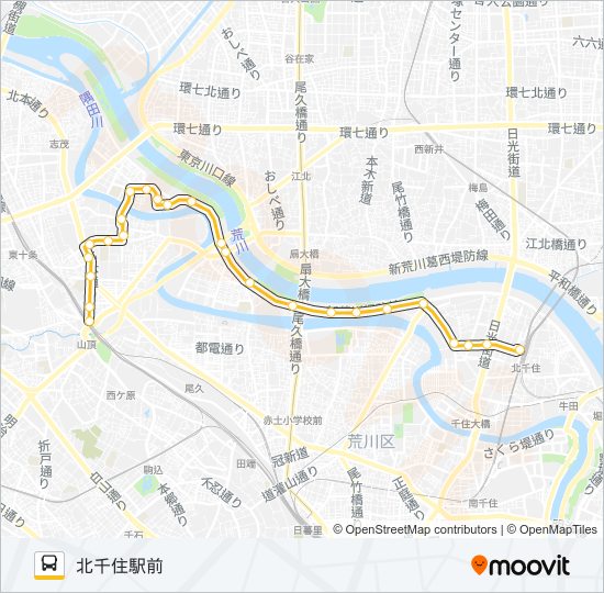 王４５ バスの路線図