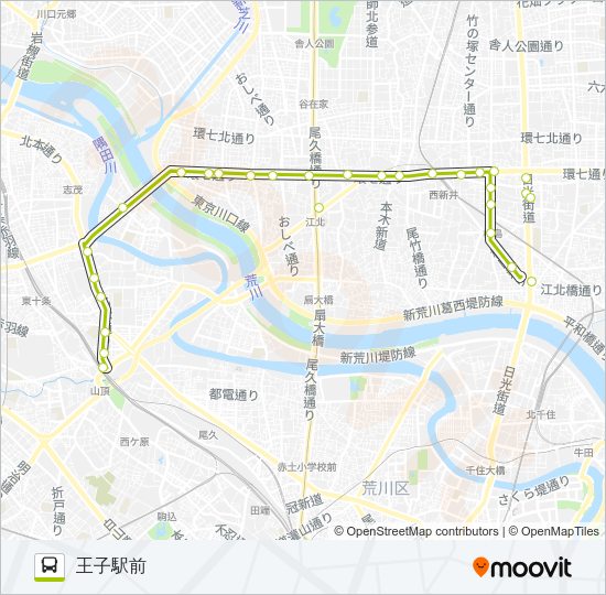 王４９ Bus Line Map