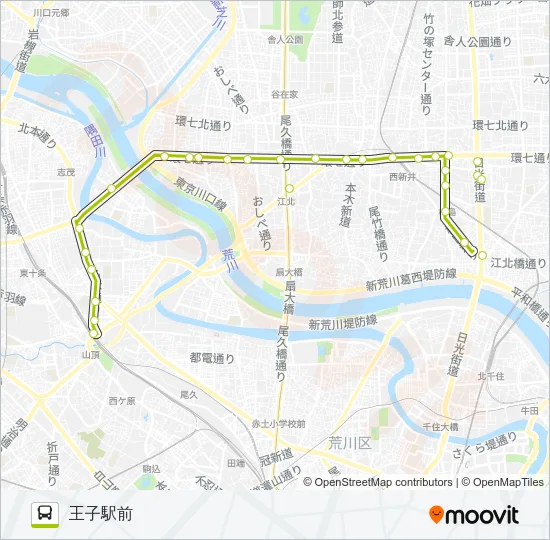 王４９ バスの路線図