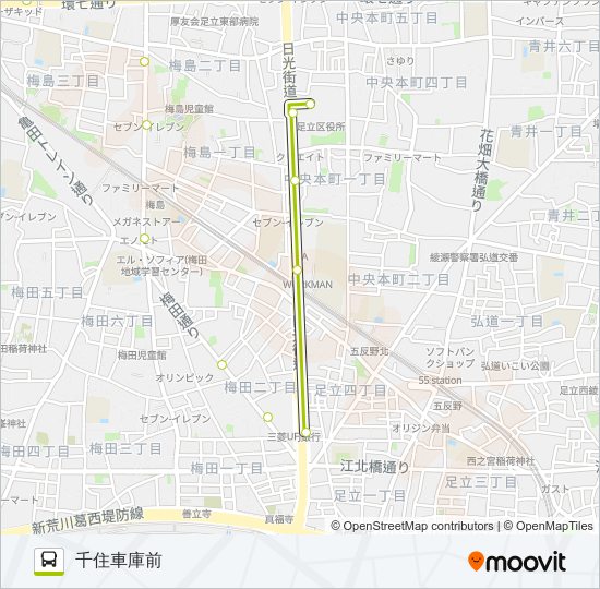 王４９ バスの路線図