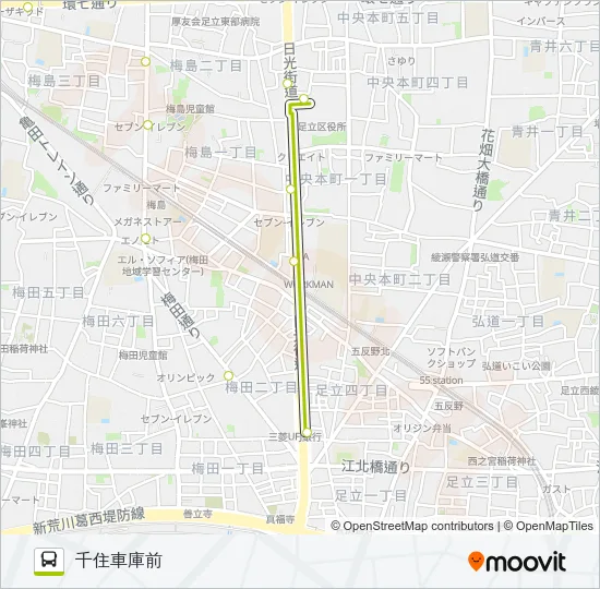 王４９ バスの路線図