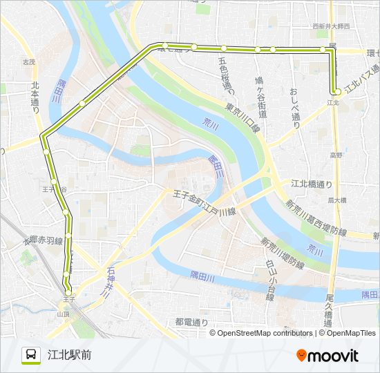 王４９ bus Line Map