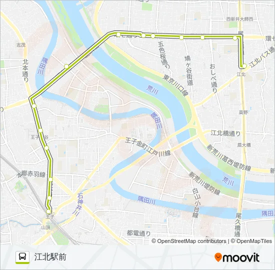 王４９ Bus Line Map