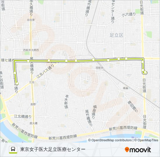 王４９ Bus Line Map