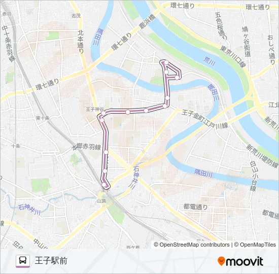 王５５ Bus Line Map