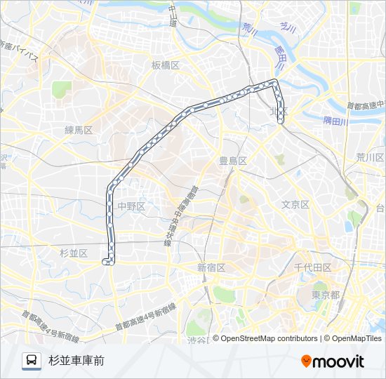 王７８ Bus Line Map