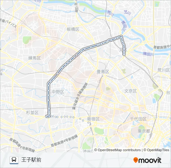 王７８ Bus Line Map