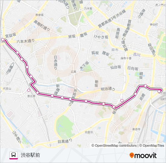 田８７ Bus Line Map