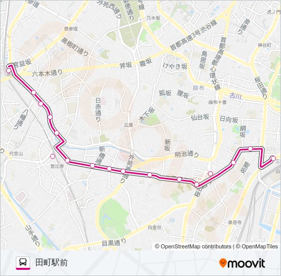 田８７ Bus Line Map