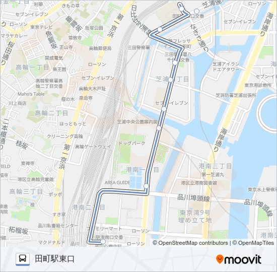 田９２ Bus Line Map