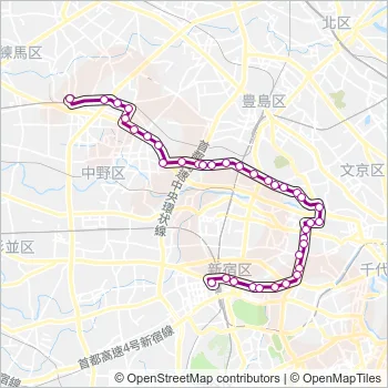白６１ Bus Line Map