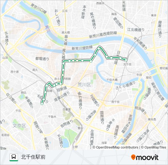 端４４ Bus Line Map