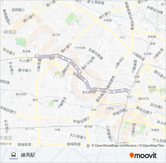 練６８ Bus Line Map