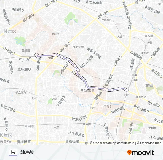 練６８ Bus Line Map