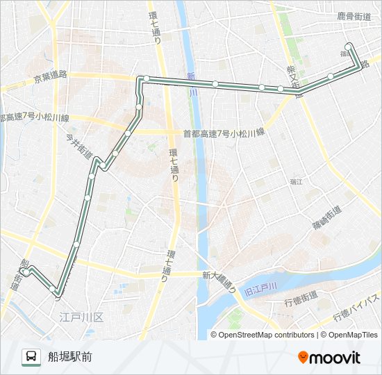 船２８ Bus Line Map