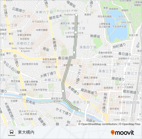 茶０７ bus Line Map