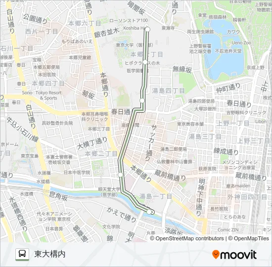 茶０７ バスの路線図