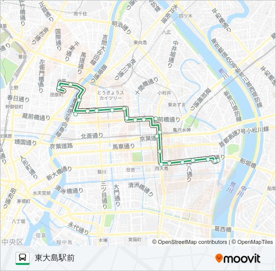 草２４ Bus Line Map