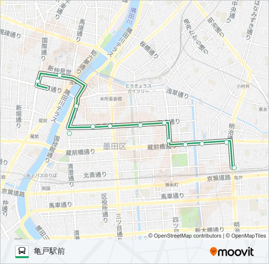 草２４ Bus Line Map