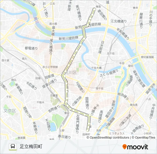 草４１ バスの路線図