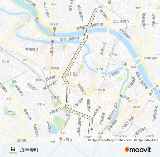 草４１ バスの路線図