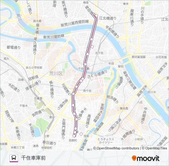 草４３ Bus Line Map