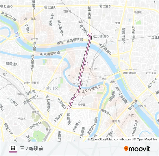 草４３ Bus Line Map