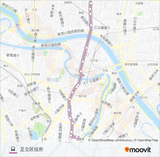 草４３ Bus Line Map