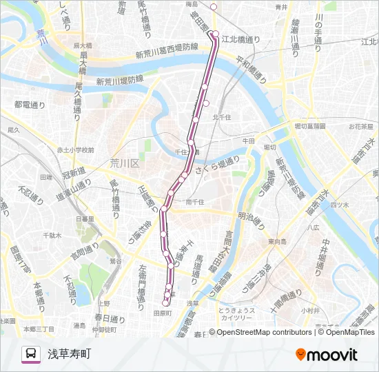 草４３ Bus Line Map