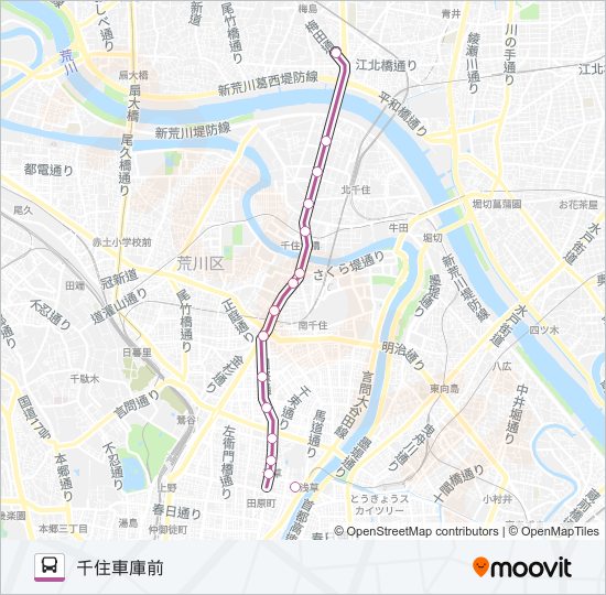 草４３ バスの路線図