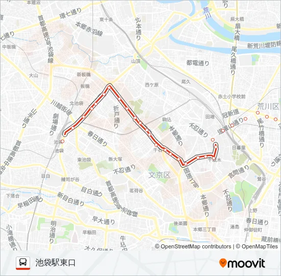 草６３ バスの路線図
