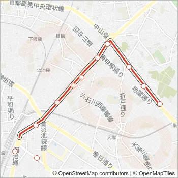 草６３ Bus Line Map