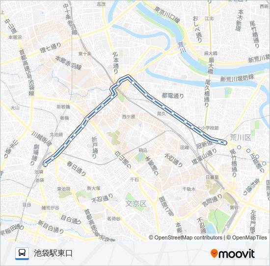 草６４ bus Line Map