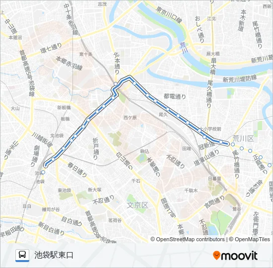 草６４ Bus Line Map