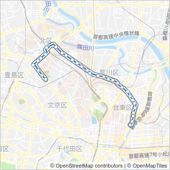 草６４ Bus Line Map