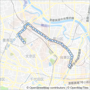 草６４ Bus Line Map
