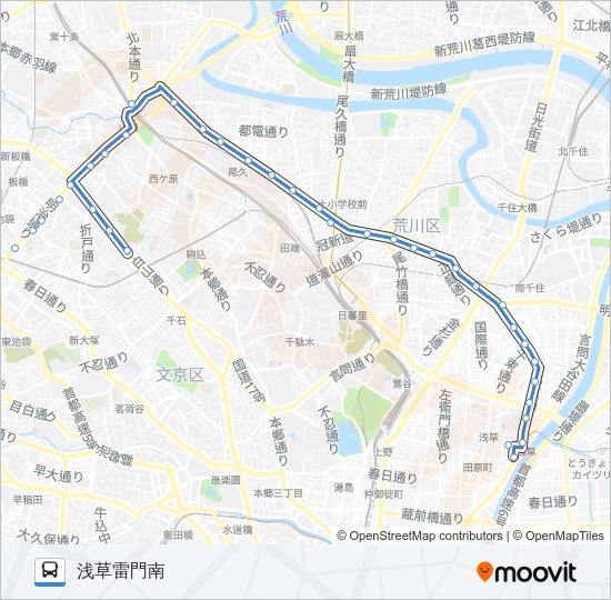 草６４ Bus Line Map